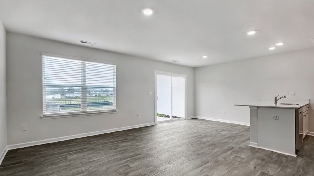 Spacious, unfurnished interior of a new home in The Townes at Honeycutt Oaks, Angier (Image 15).