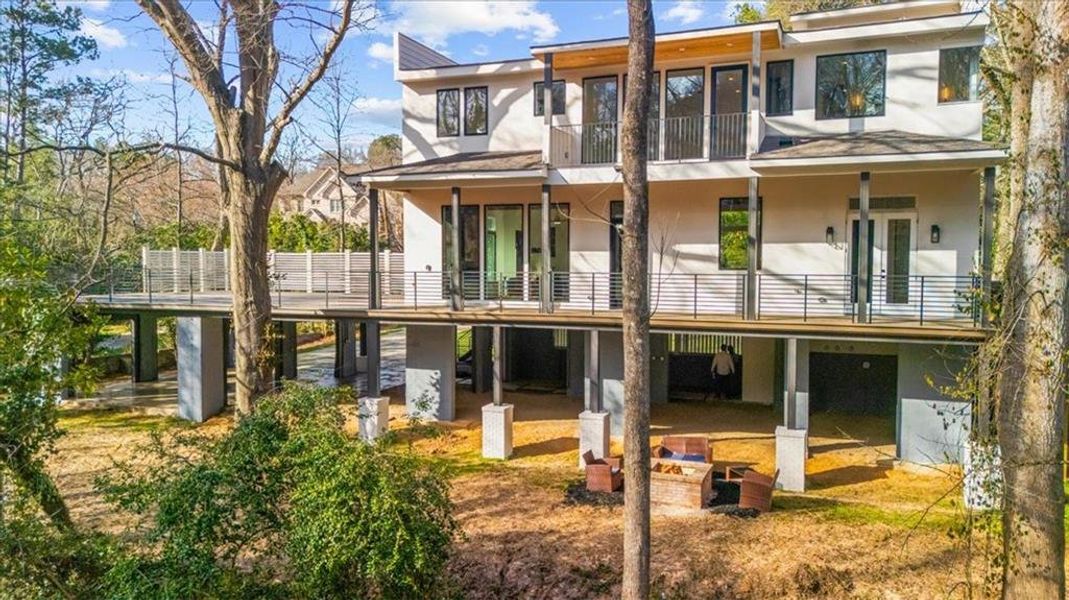 Exterior details and patio area of a home in , Atlanta (Image 35).