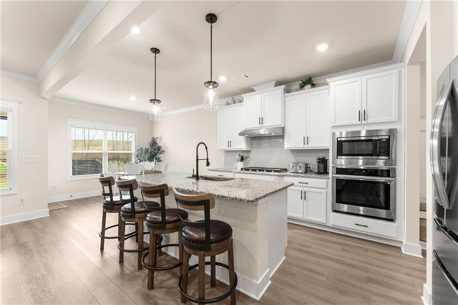 Furnished interior view inside a new home in , Gainesville (Image 8).