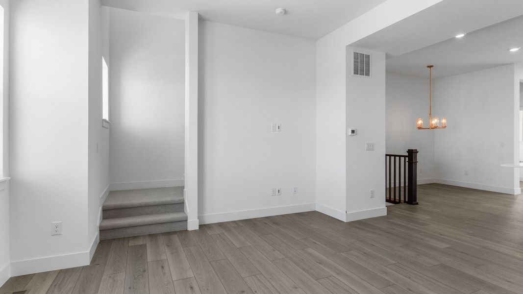 Furnished interior view inside a new home in Dillon Pointe - Skyview, Broomfield (Image 11).