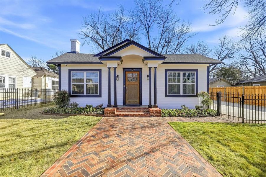 Front exterior of a new home in , Cleburne, TX, highlighting curb appeal (Image 23).
