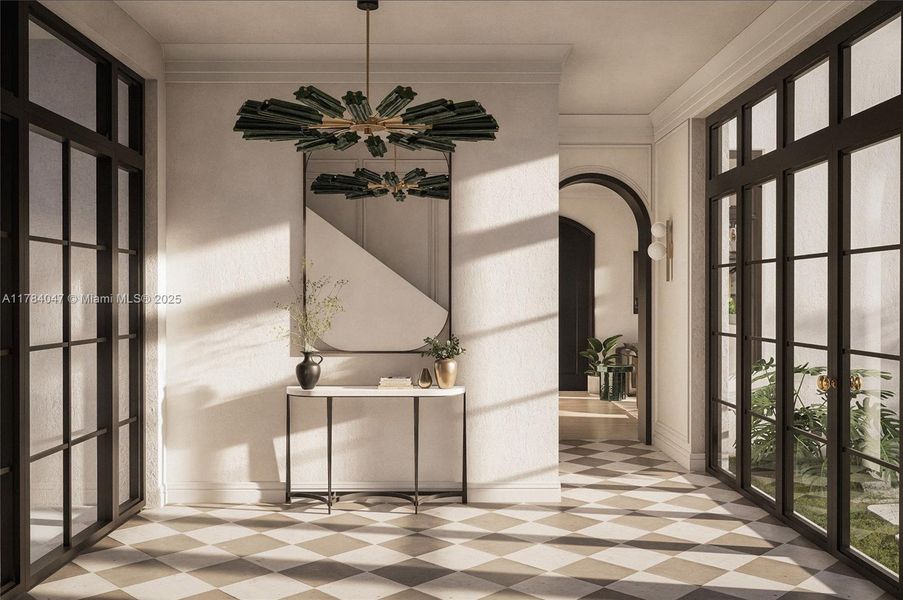 Furnished interior view inside a new home in , Miami Shores (Image 26).