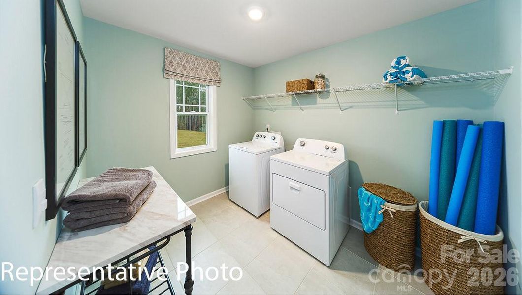 Furnished interior view inside a new home in Falls Cove, Troutman (Image 13).