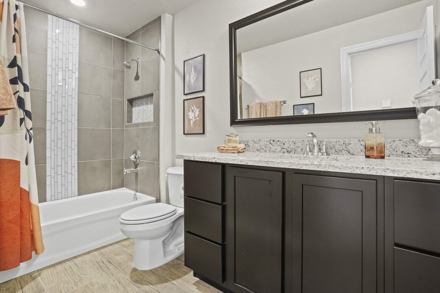 Representative furnished interior of a home built from the Nolina by View Homes in Paseos Del Este, Horizon City (Image 11). Representative furnished interior of a home built from the Nolina by View Homes in Paseos Del Este, Horizon City (Image 11).