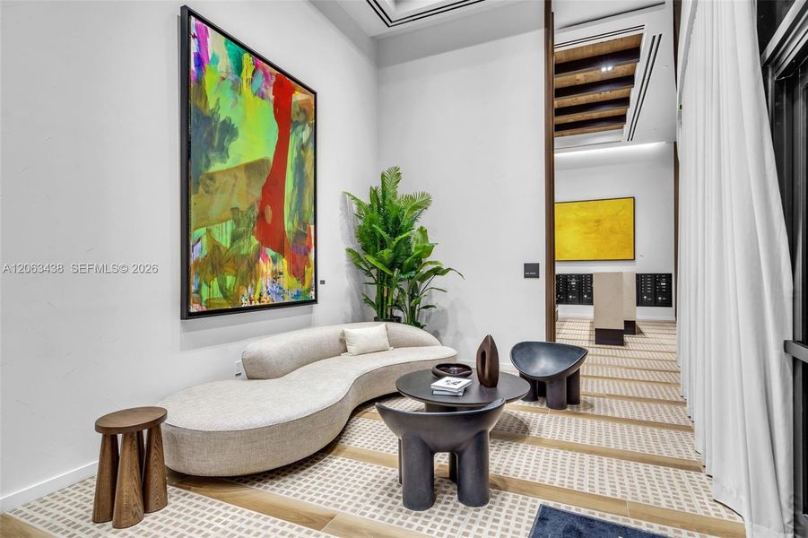 Furnished interior view inside a new home in , Miami (Image 18).