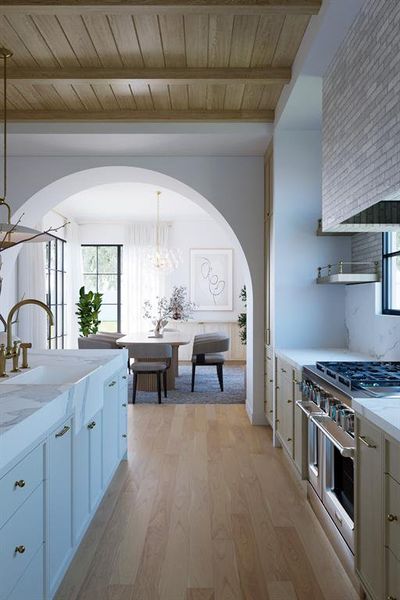 Furnished interior view inside a new home in , Dallas (Image 5).