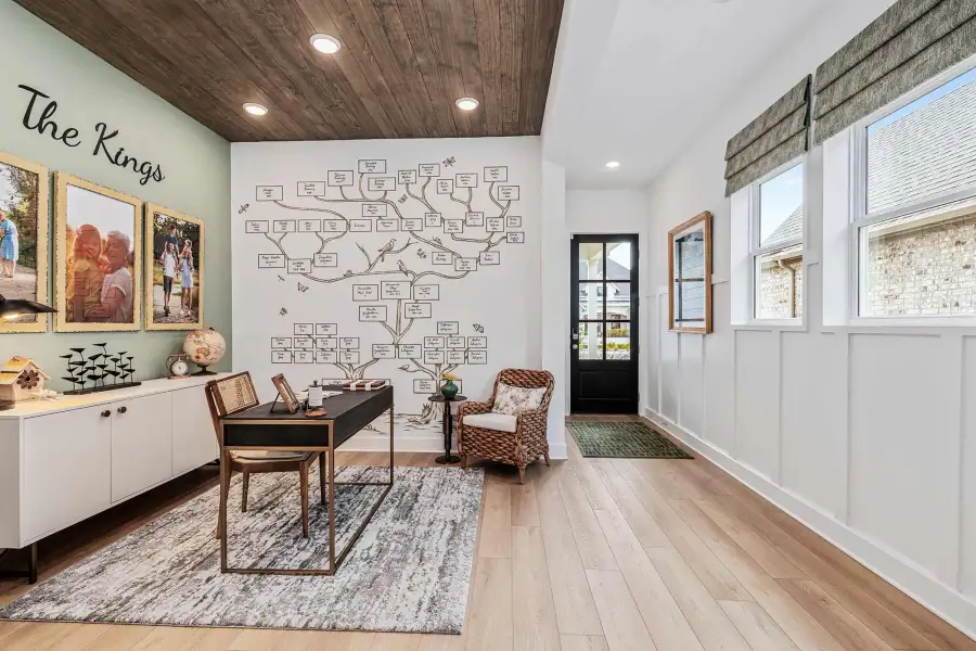 Representative furnished interior of a home built from the The Paulino by David Weekley Homes in Kissing Tree – Grove Series, San Marcos (Image 5).