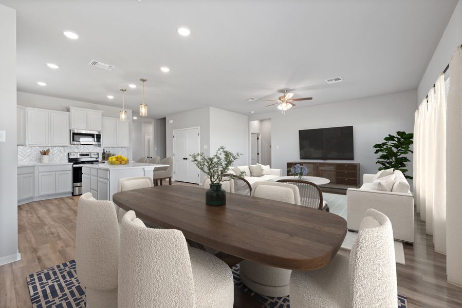 Representative furnished interior of a home built from the Aiden by Omega Builders in North Point, Temple (Image 7). Representative furnished interior of a home built from the Aiden by Omega Builders in North Point, Temple (Image 7).