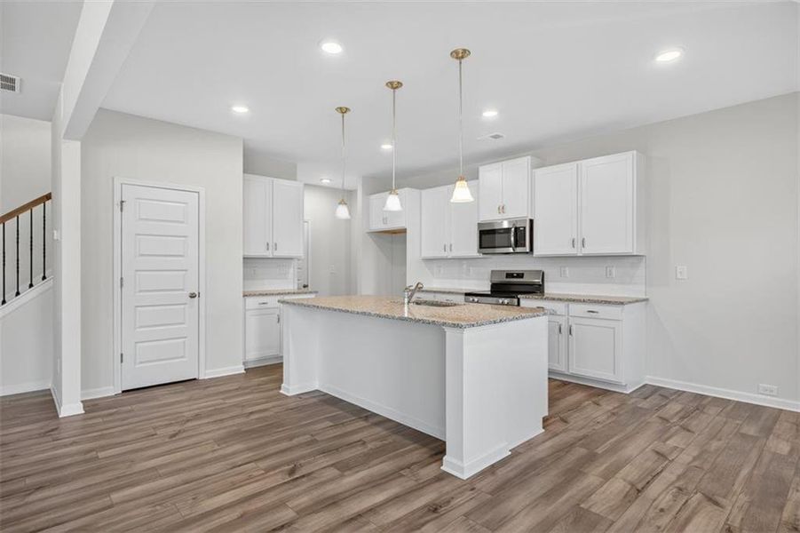 Furnished interior view inside a new home in Allen Manor, Hoschton (Image 10).