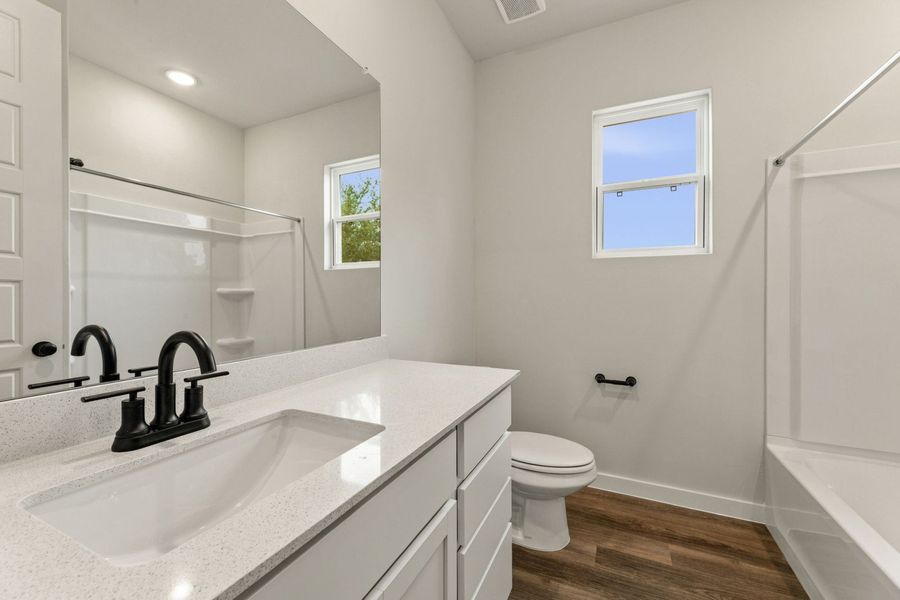 Furnished interior view inside a new home in La Cima, San Marcos (Image 5).