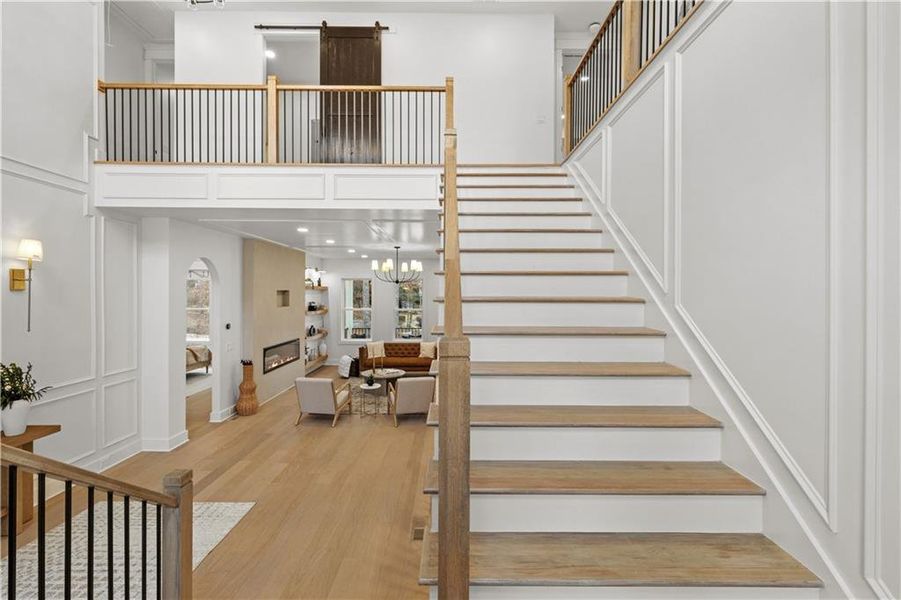 Furnished interior view inside a new home in , Johns Creek (Image 57).