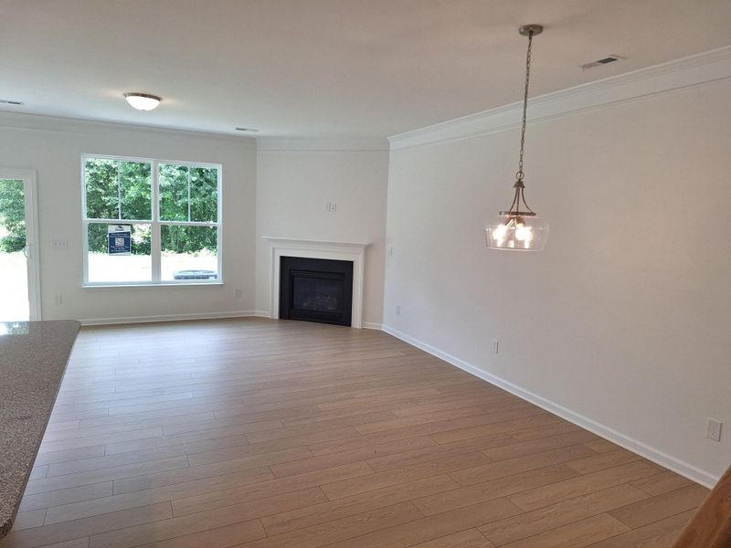 Spacious, unfurnished interior of a new home in Attenborough Townhomes, Piedmont (Image 6). Spacious, unfurnished interior of a new home in Attenborough Townhomes, Piedmont (Image 6).