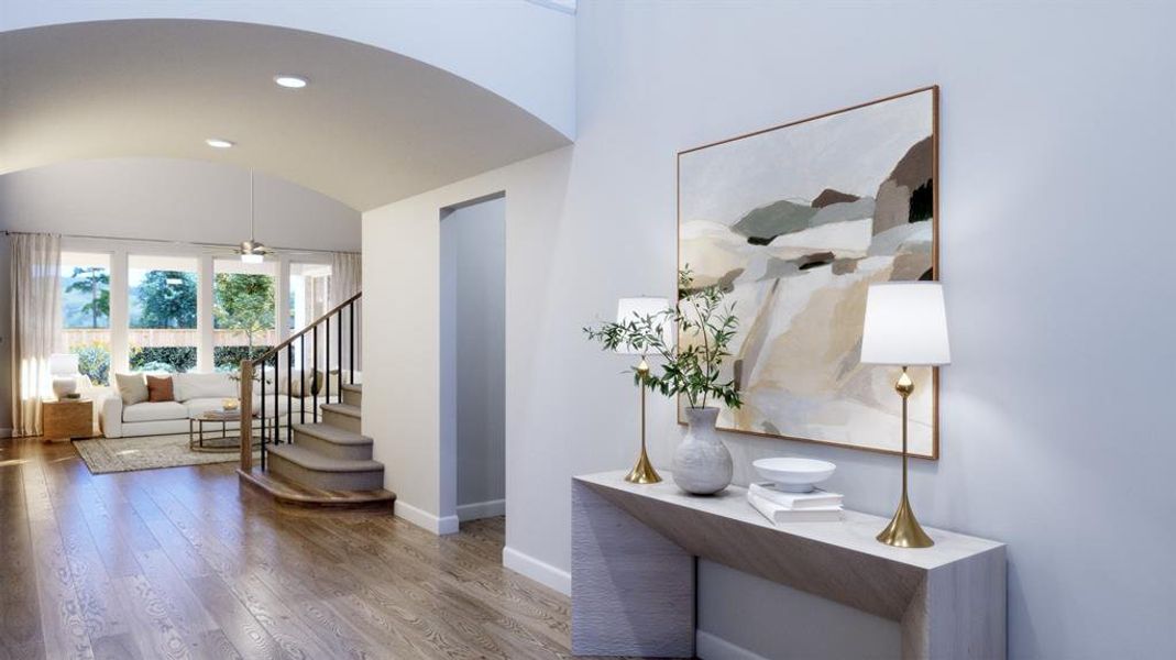 Furnished interior view inside a new home in Chatham Reserve, Providence Village (Image 8).