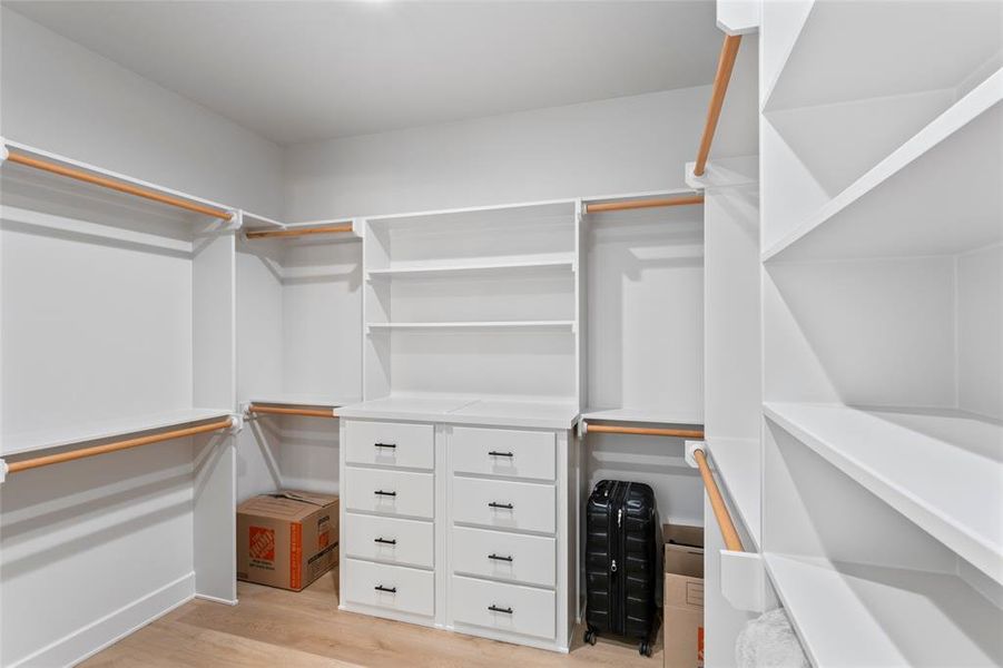 Primary walk in closet