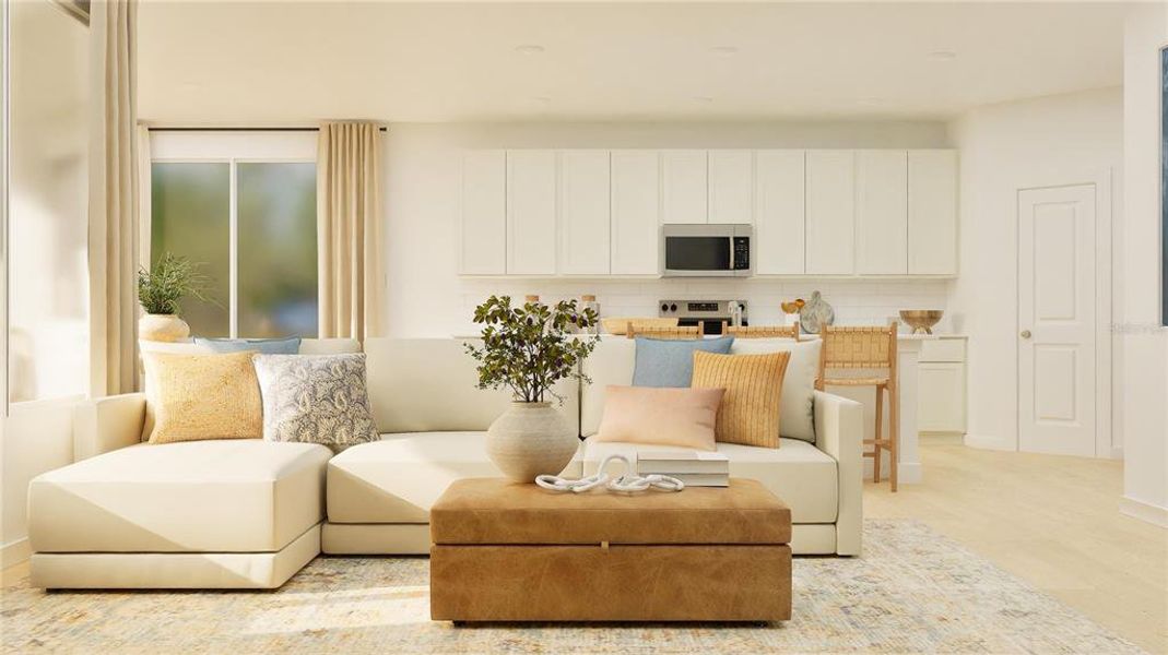 Furnished interior view inside a new home in , Clermont (Image 7).