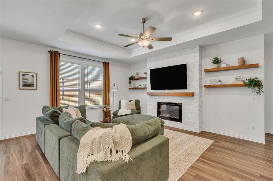 Furnished interior view inside a new home in , Fort Worth (Image 18). Furnished interior view inside a new home in , Fort Worth (Image 18).