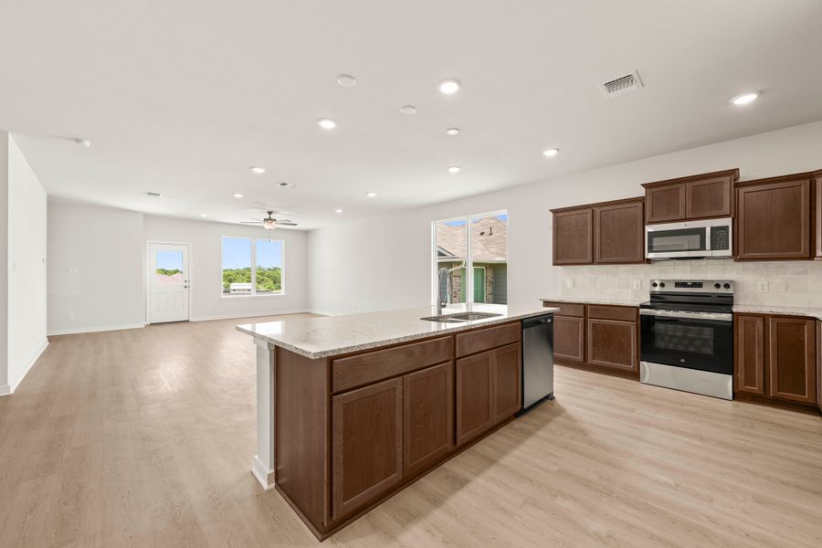 Furnished interior view inside a new home in South Pointe, Temple (Image 2). Furnished interior view inside a new home in South Pointe, Temple (Image 2).