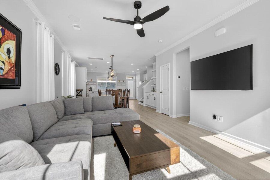 Furnished interior view inside a new home in , Summerville (Image 6). Furnished interior view inside a new home in , Summerville (Image 6).