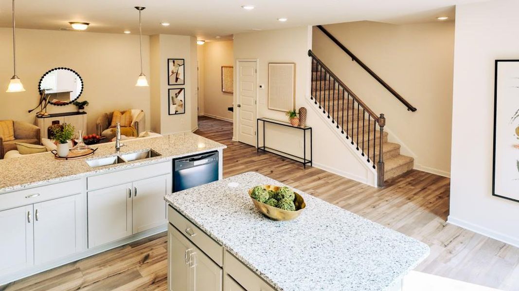Furnished interior view inside a new home in Sterling At The Villages, Calhoun (Image 8).