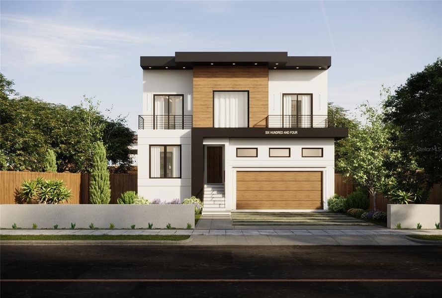 Front exterior of a new home in , Tampa, FL, highlighting curb appeal (Image 1).