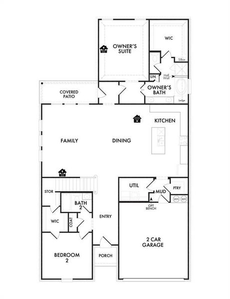 2D floor plan layout of this home in Mercer Meadows, Royse City, TX (Image 5). 2D floor plan layout of this home in Mercer Meadows, Royse City, TX (Image 5).