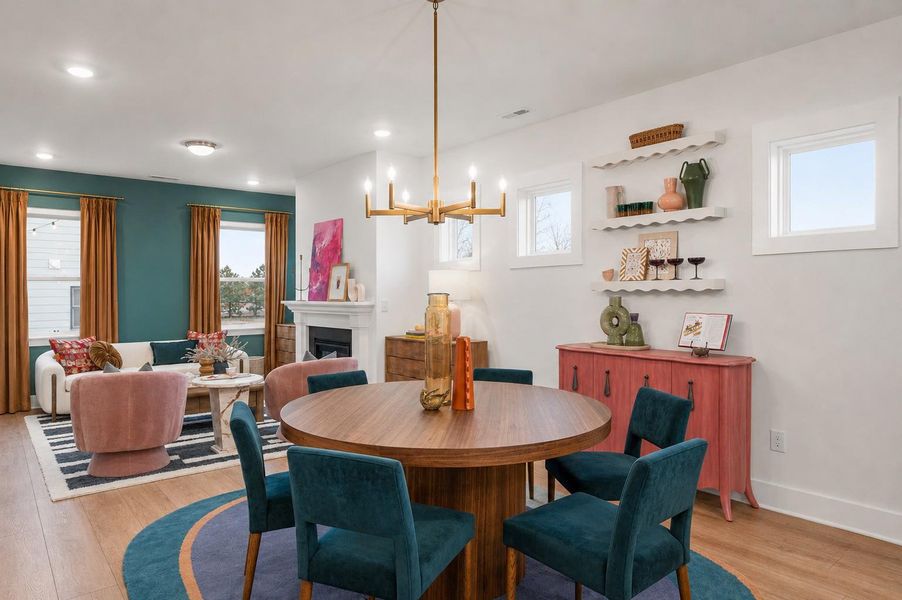 Representative furnished interior of a home built from the Creator by Garman Homes in Parc Northwest, Elon (Image 8).