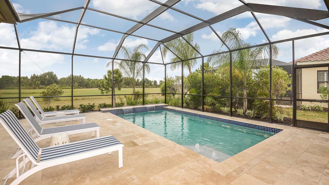 Representative exterior details of a home built from the Endless Summer 4 by Neal Communities in Boca Royale Golf & Country Club at Wellen Park, Englewood (Image 3).