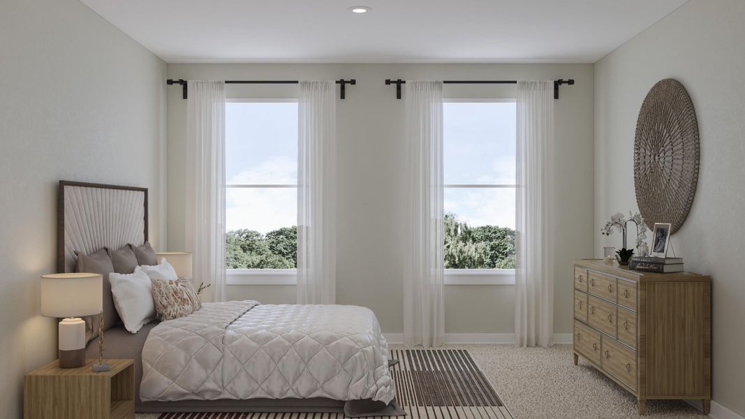 Furnished interior view inside a new home in Ashley Walk Townes, Charleston (Image 9).