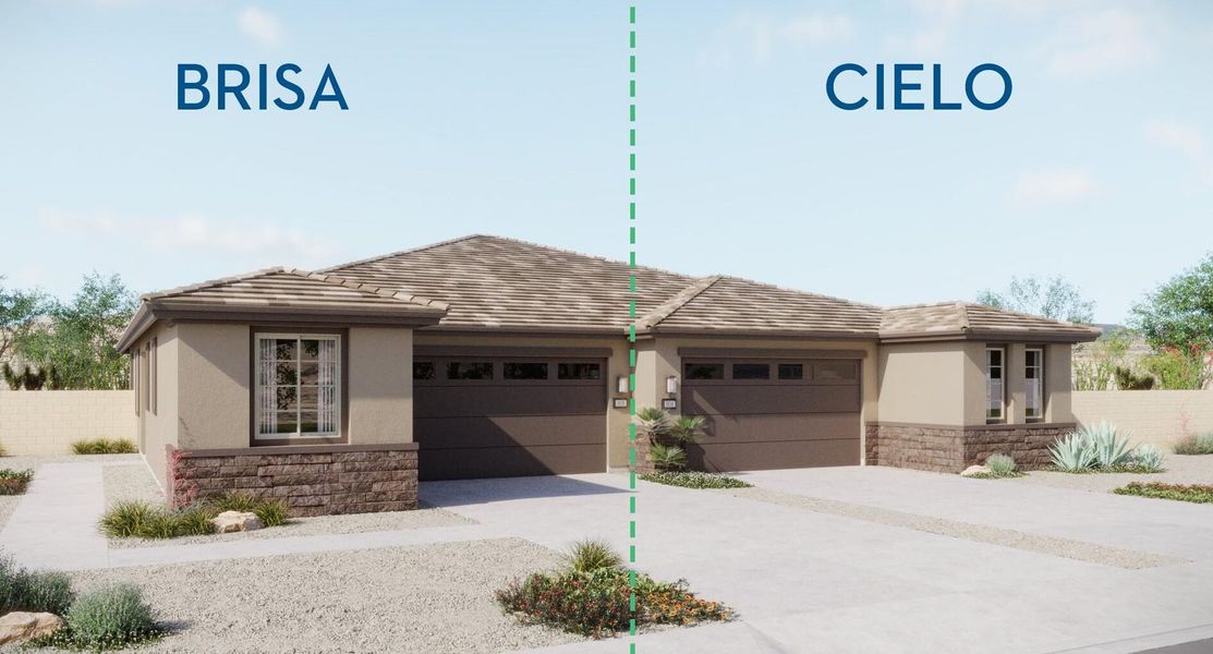 Image 4 representing the Cielo by Risewell Homes in Mira Vista at Victory, Buckeye, AZ.