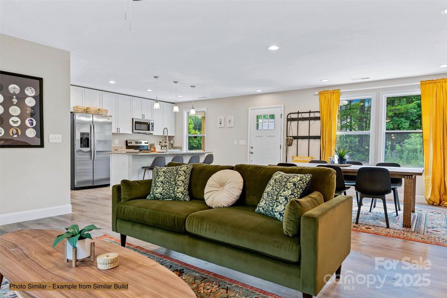 Furnished interior view inside a new home in , Candler (Image 21).