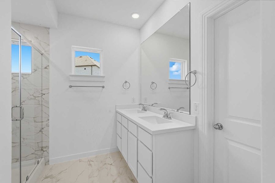 Representative Primary Bathroom - some options shown