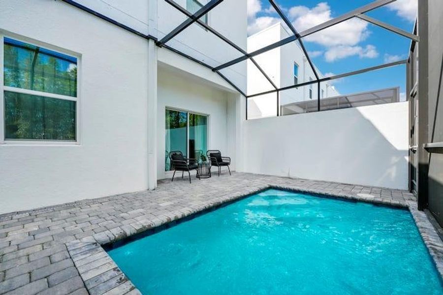 Exterior details and patio area of a home in , Davenport (Image 22).