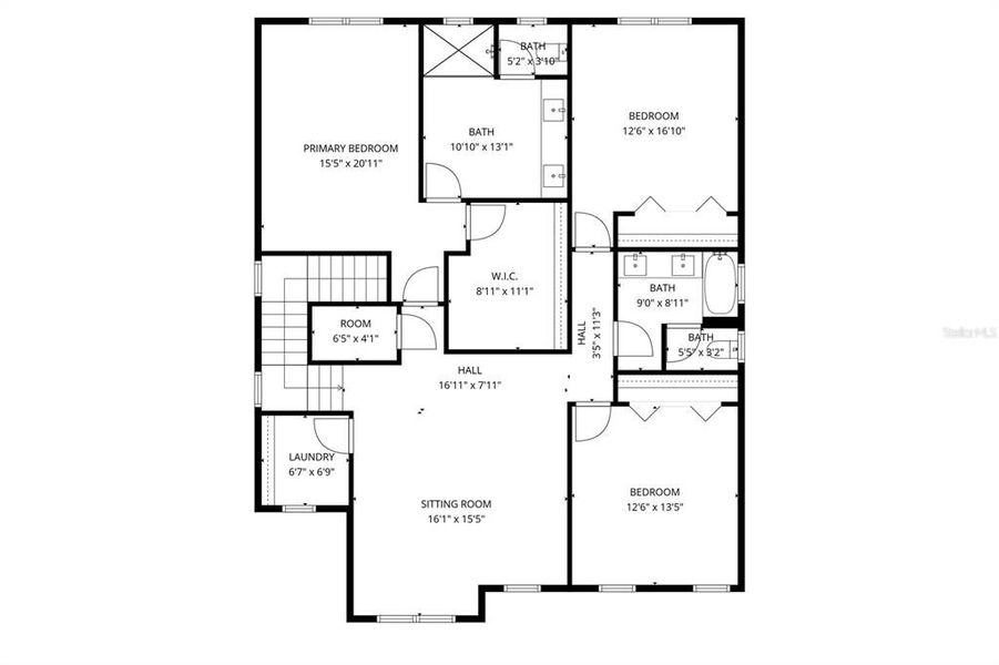 2D floor plan layout of this home in , Orlando, FL (Image 7).