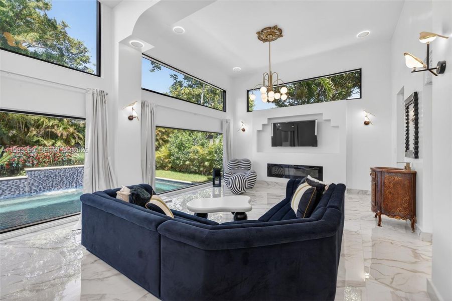 Furnished interior view inside a new home in , Biscayne Park (Image 36).