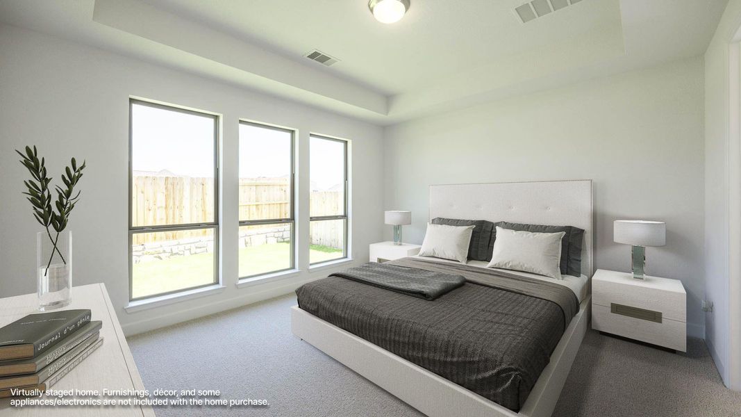 Furnished interior view inside a new home in Lariat 50', Liberty Hill (Image 9). Furnished interior view inside a new home in Lariat 50', Liberty Hill (Image 9).