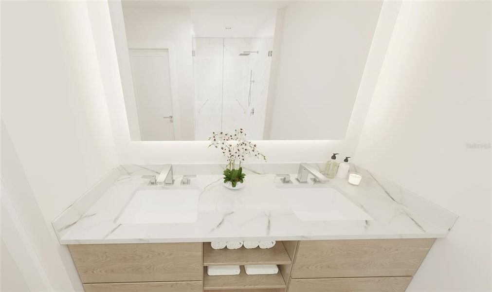 Close-up of interior finishes inside a home in , Sarasota (Image 18).