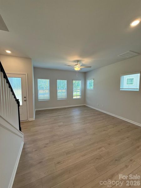Spacious, unfurnished interior of a new home in Lakeview Village, Charlotte (Image 10). Spacious, unfurnished interior of a new home in Lakeview Village, Charlotte (Image 10).