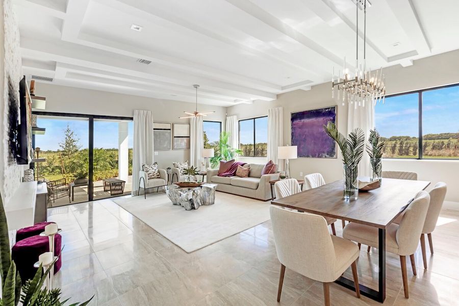 Representative furnished interior of a home built from the Greenview by CC Homes in Maple Ridge, Ave Maria (Image 6).