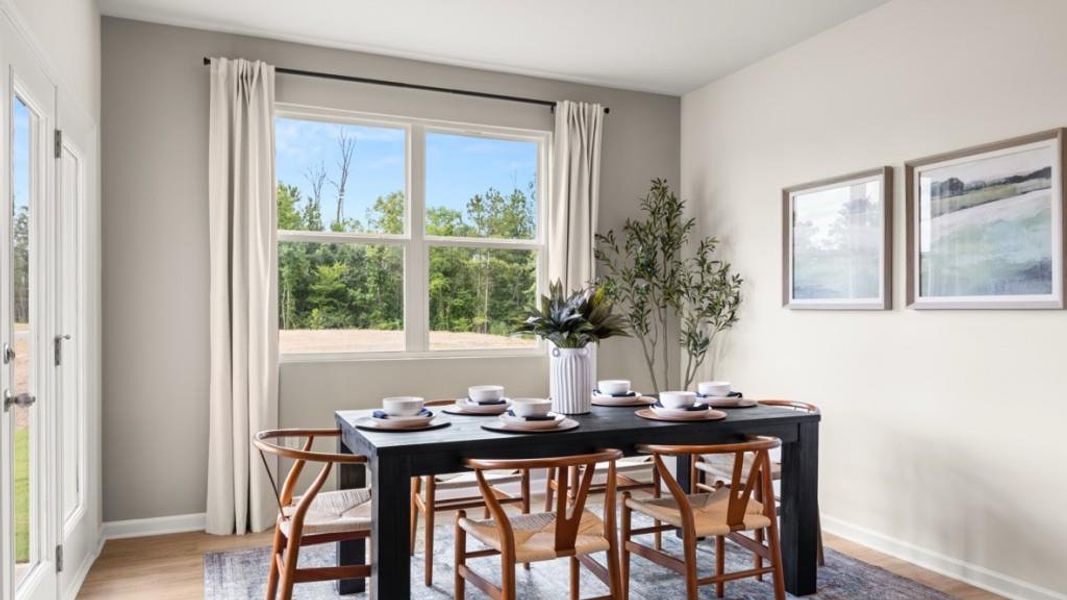 Furnished interior view inside a new home in Oaks at Cedar Grove, Fairburn (Image 19).