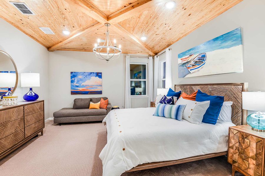 Representative furnished interior of a home built from the Newbury Ii by Beazer Homes in Estates at Lake Jesup, Sanford (Image 7).