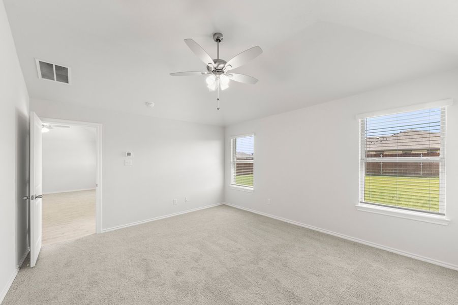 Front exterior of a new home in Northspur, Terrell, TX, highlighting curb appeal (Image 12).