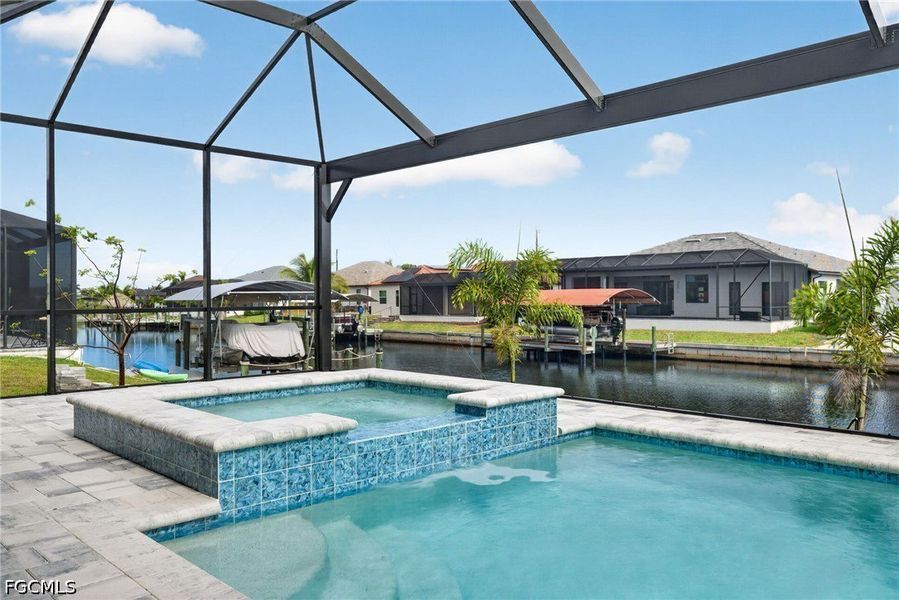 Exterior details and patio area of a home in Cape Coral, Cape Coral (Image 4).