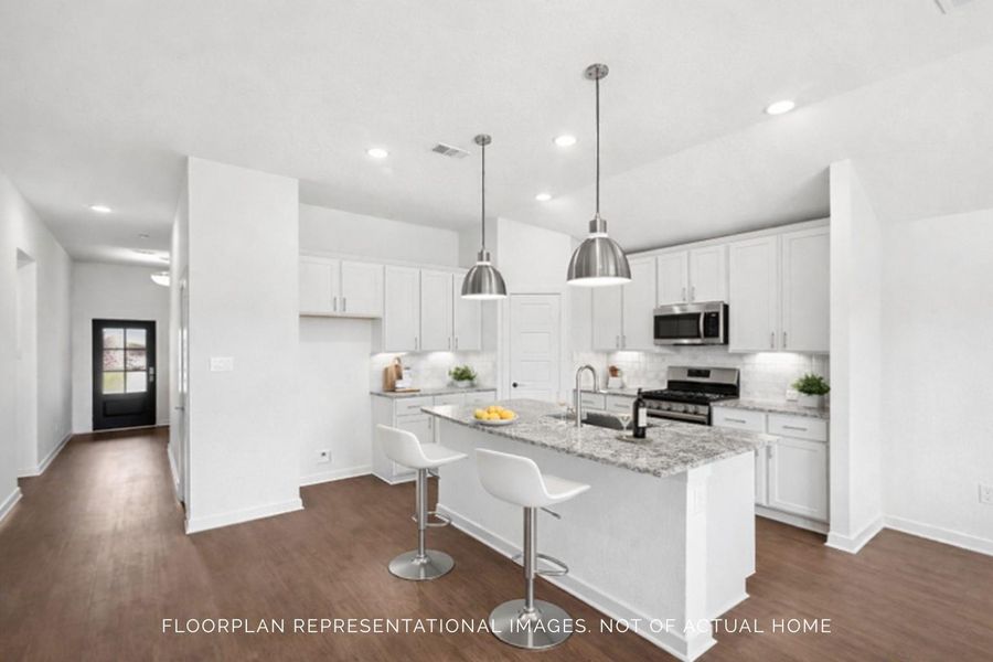 Furnished interior view inside a new home in Hallimore Ranch, Rosenberg (Image 7).