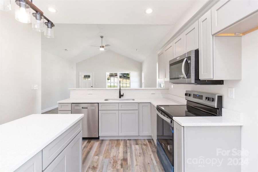 kitchen with island