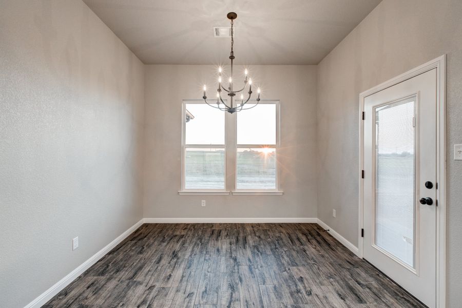 Representative unfurnished interior of a home built from the The Jackson by Doug Parr Custom Homes in Monarch Manor, Poolville (Image 16).