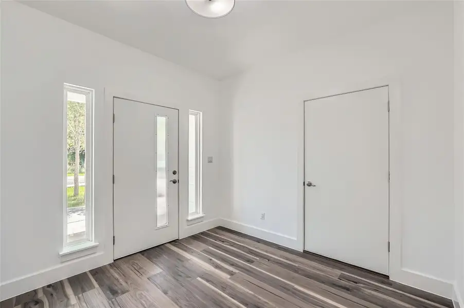 Entryway Foyer, and door to access garage