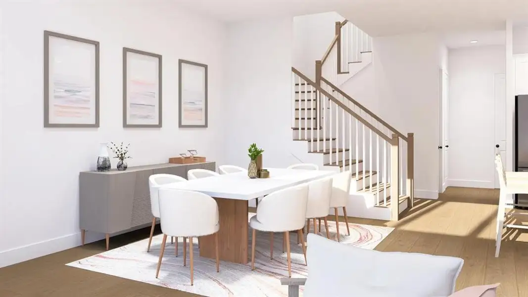 Furnished interior view inside a new home in Ridgeline Towns, McKinney (Image 6). Furnished interior view inside a new home in Ridgeline Towns, McKinney (Image 6).