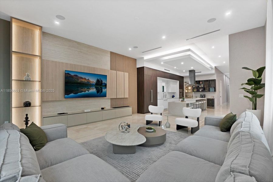 Furnished interior view inside a new home in , Miami (Image 16).