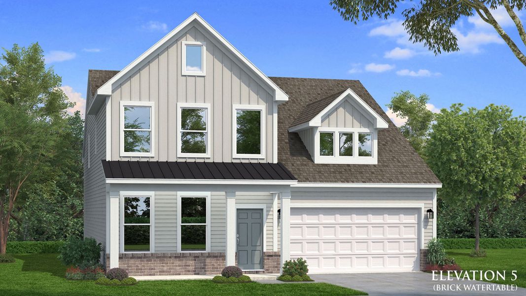 Representative exterior photo of a completed home built from the Lassiter by DRB Homes in Bellerose, Gibsonville, NC (Image 19). Representative exterior photo of a completed home built from the Lassiter by DRB Homes in Bellerose, Gibsonville, NC (Image 19).