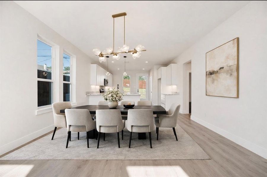 Furnished interior view inside a new home in , Dallas (Image 6).